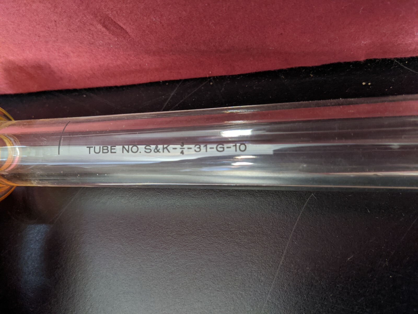 SK ROTAMETER GLASS TUBE NO. S&K-3/4-31-G-10 / SK 3/4-31-G-10 / METER SIZE 5