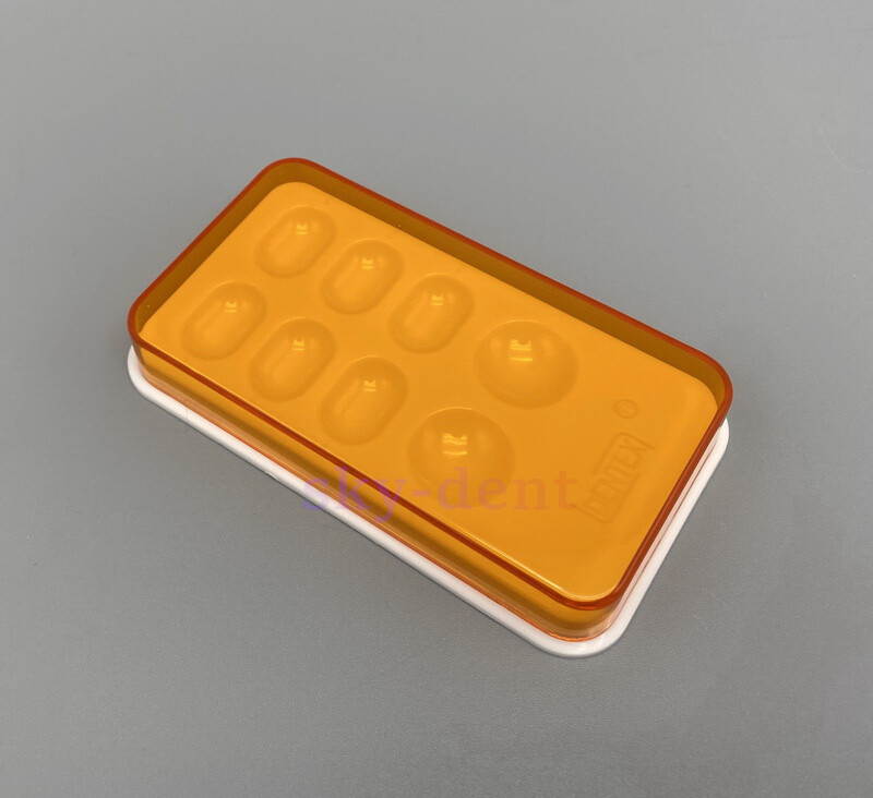4/8 Holes Dental Veneer Storage Box Teeth Patch Shading Light Case Retainer Mola