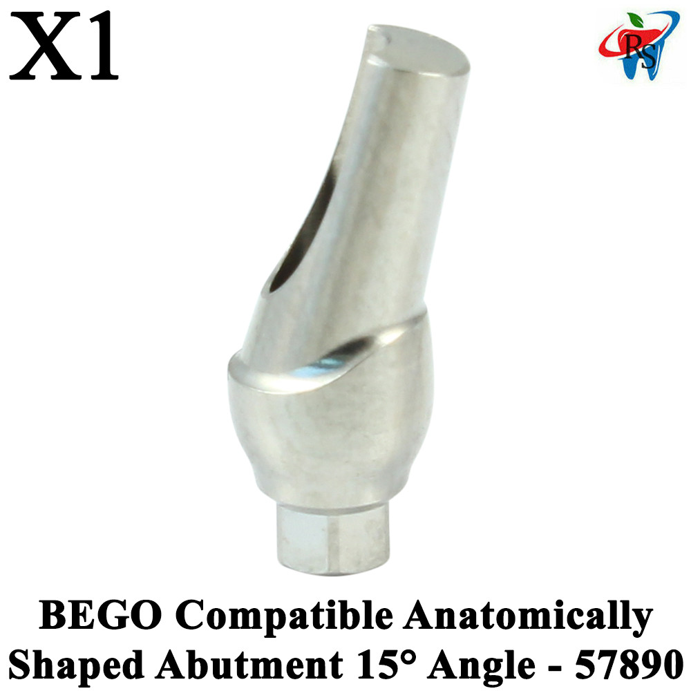 1pcs Dental BEGO Compatible Anatomically Shaped Abutment 15° Angle – 57890