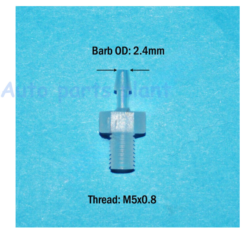 Inch In Plastic Metric Male Thread to Hose Barb Fitting Connector Tube Adapter