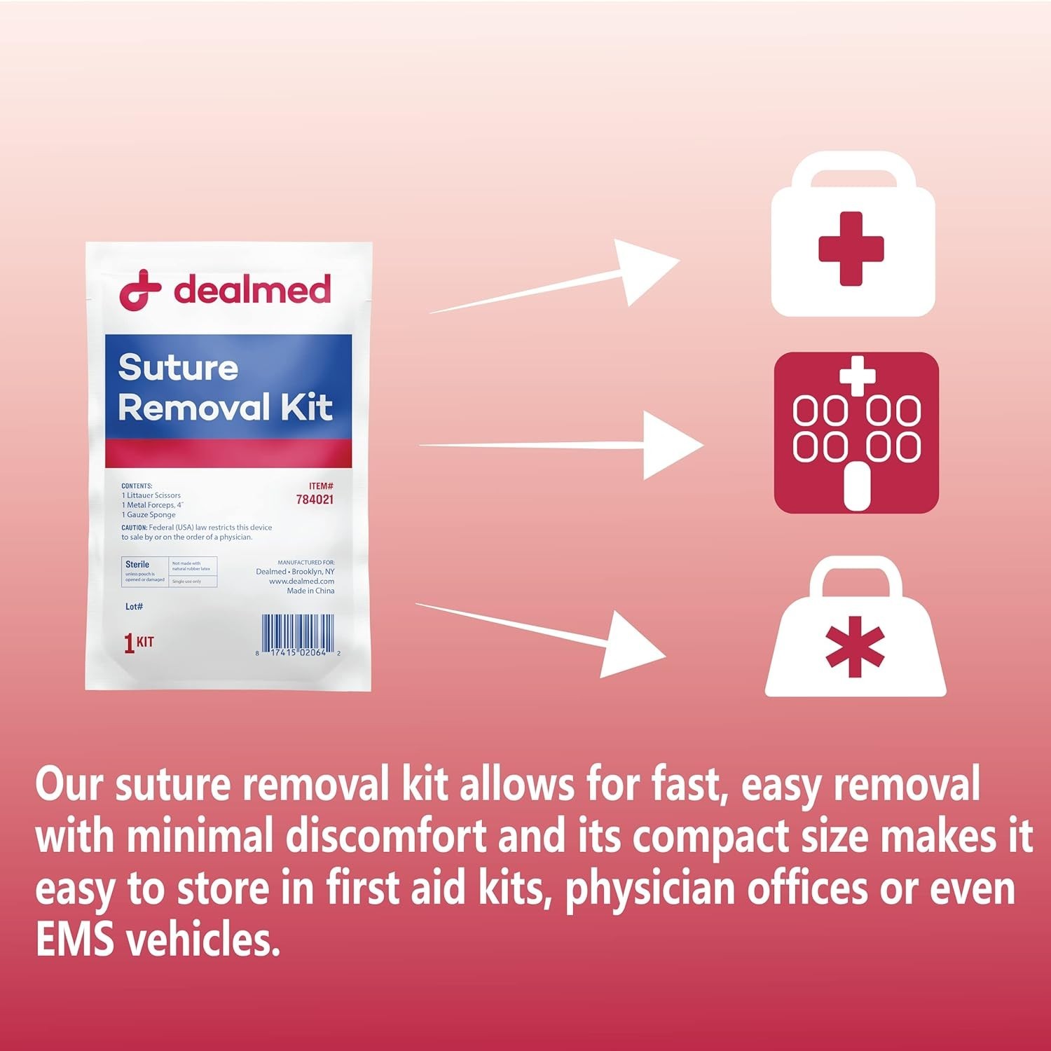 Efficient Suture Removal Kit – 10 Kits Included