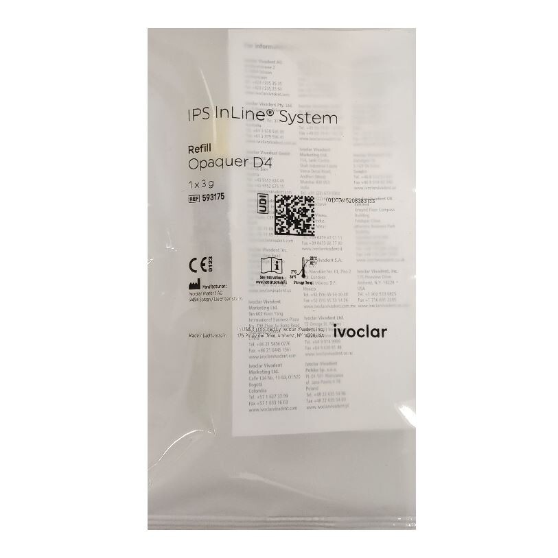 *1-Pack* Ivoclar Vivadent IPS InLine Opaquer D4 System A-D 3g Refill 593175