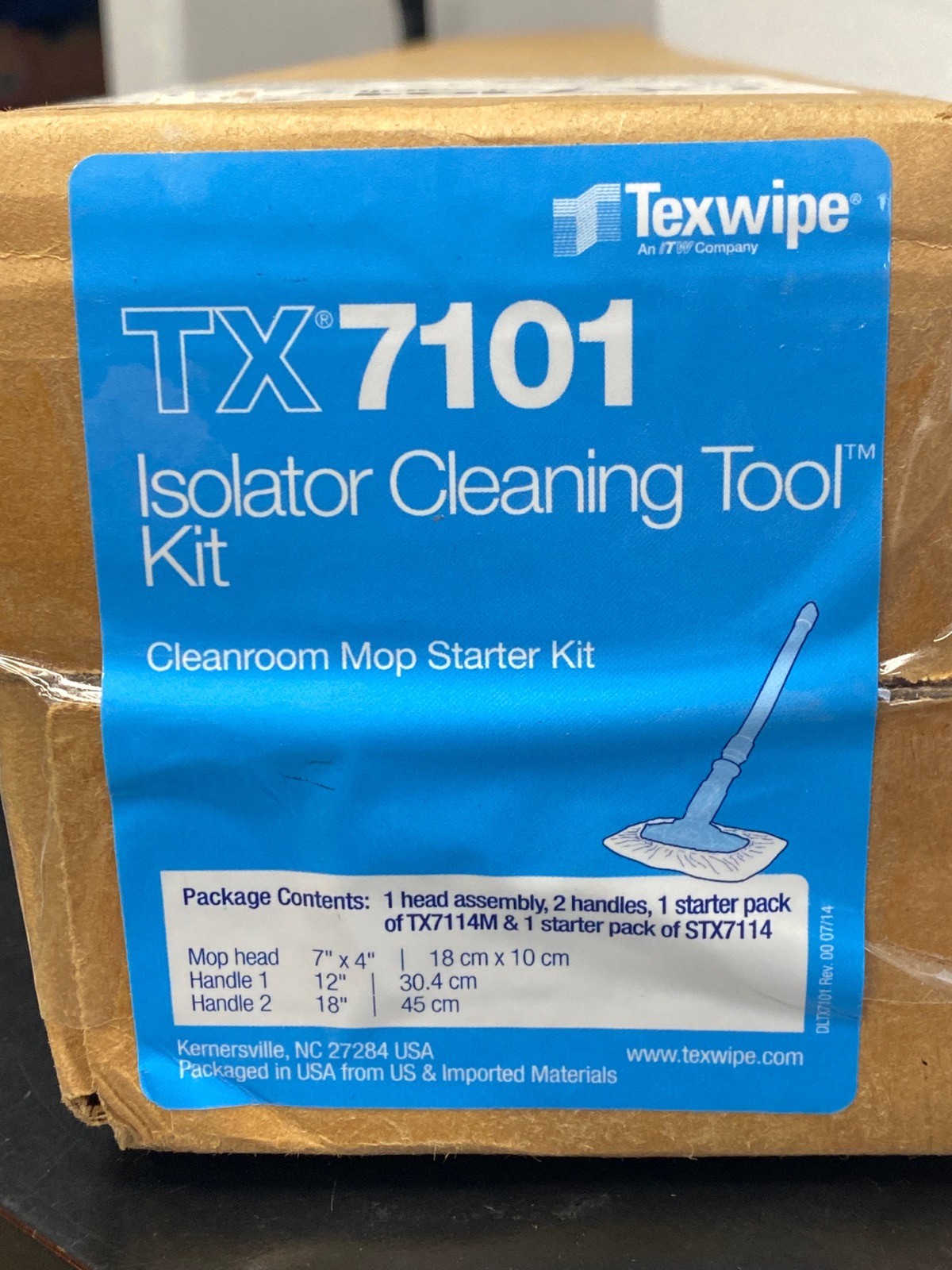 TEXWIPE Mini AlphaMop Isolator Cleaning Tool Kit TX7101