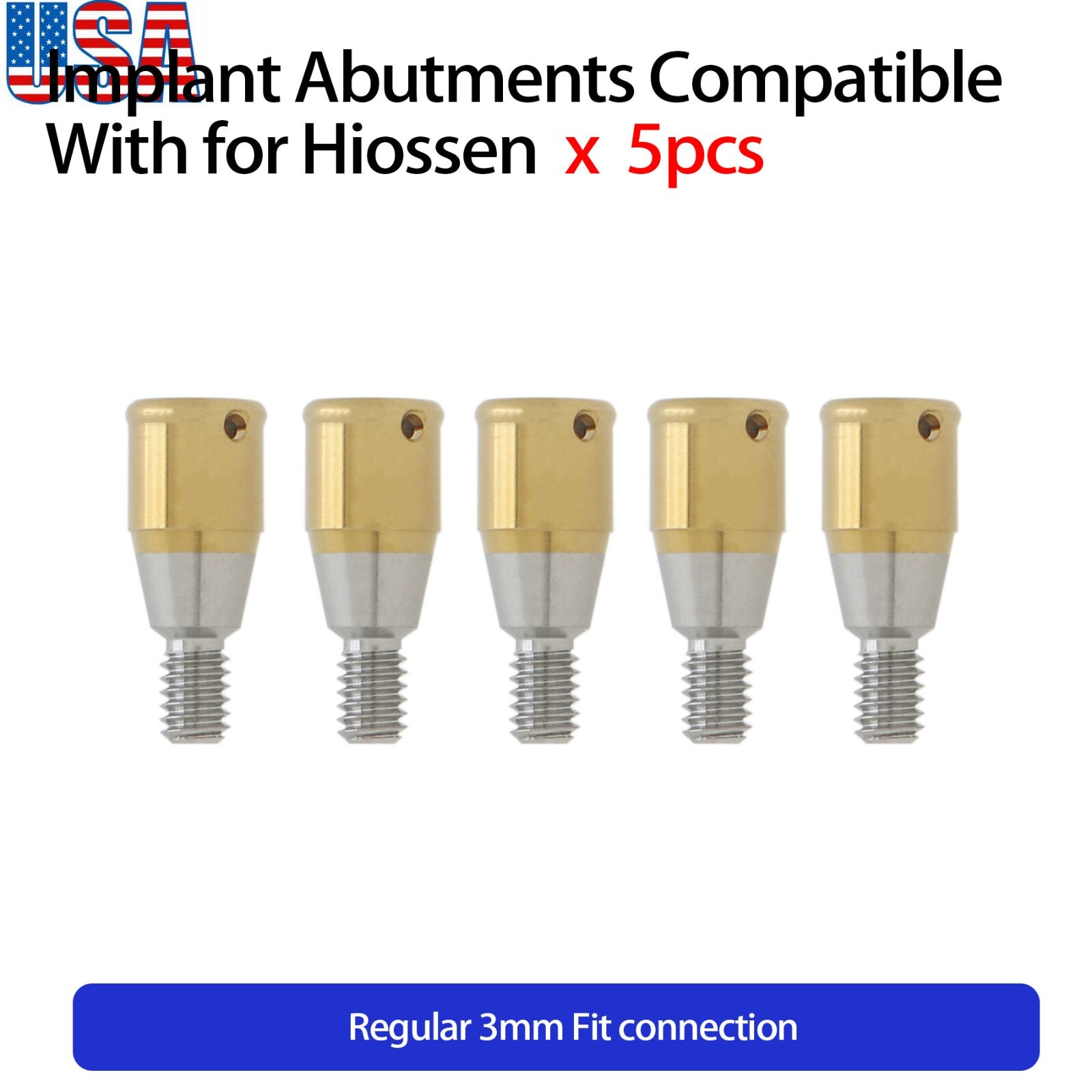 US Regular Locator Attachment Abutments for Hiossen ET Osstem TS 3.0-5.0mm GH