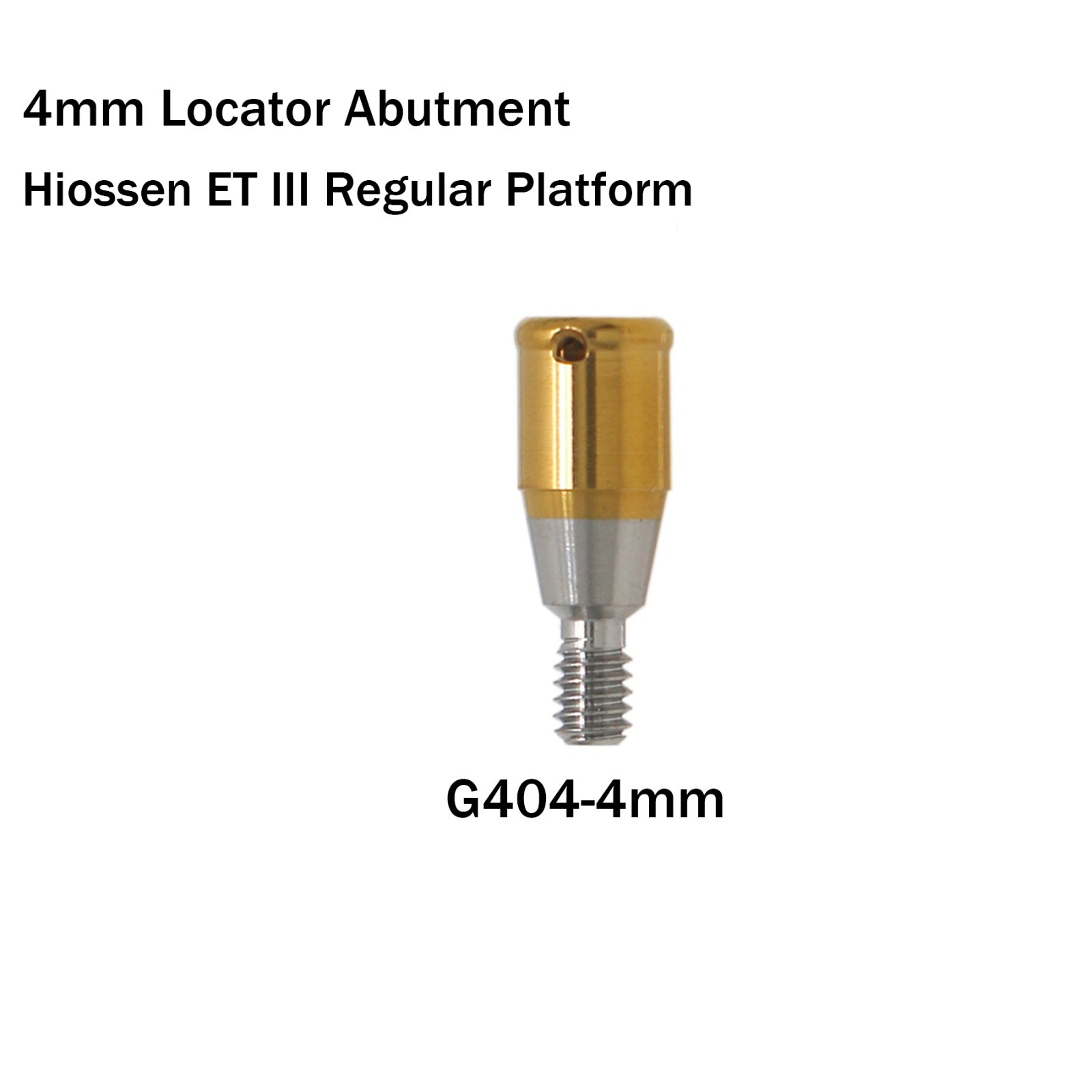 Dental Hiossen Locat0r Abutment Mini/Regular 3-5mm & Overdenture Male Caps Kits