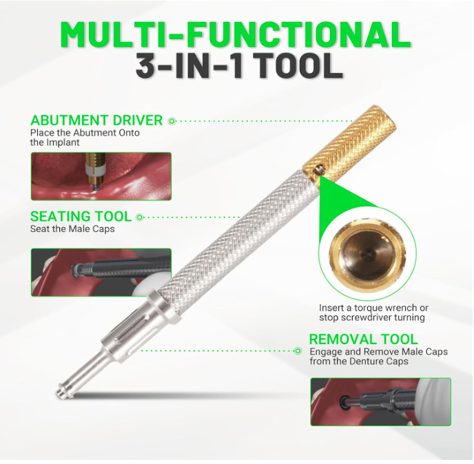 Implant ZEST Locator Attachment Abutment Fits Hiossen NobelActive CC Zimmer TSV