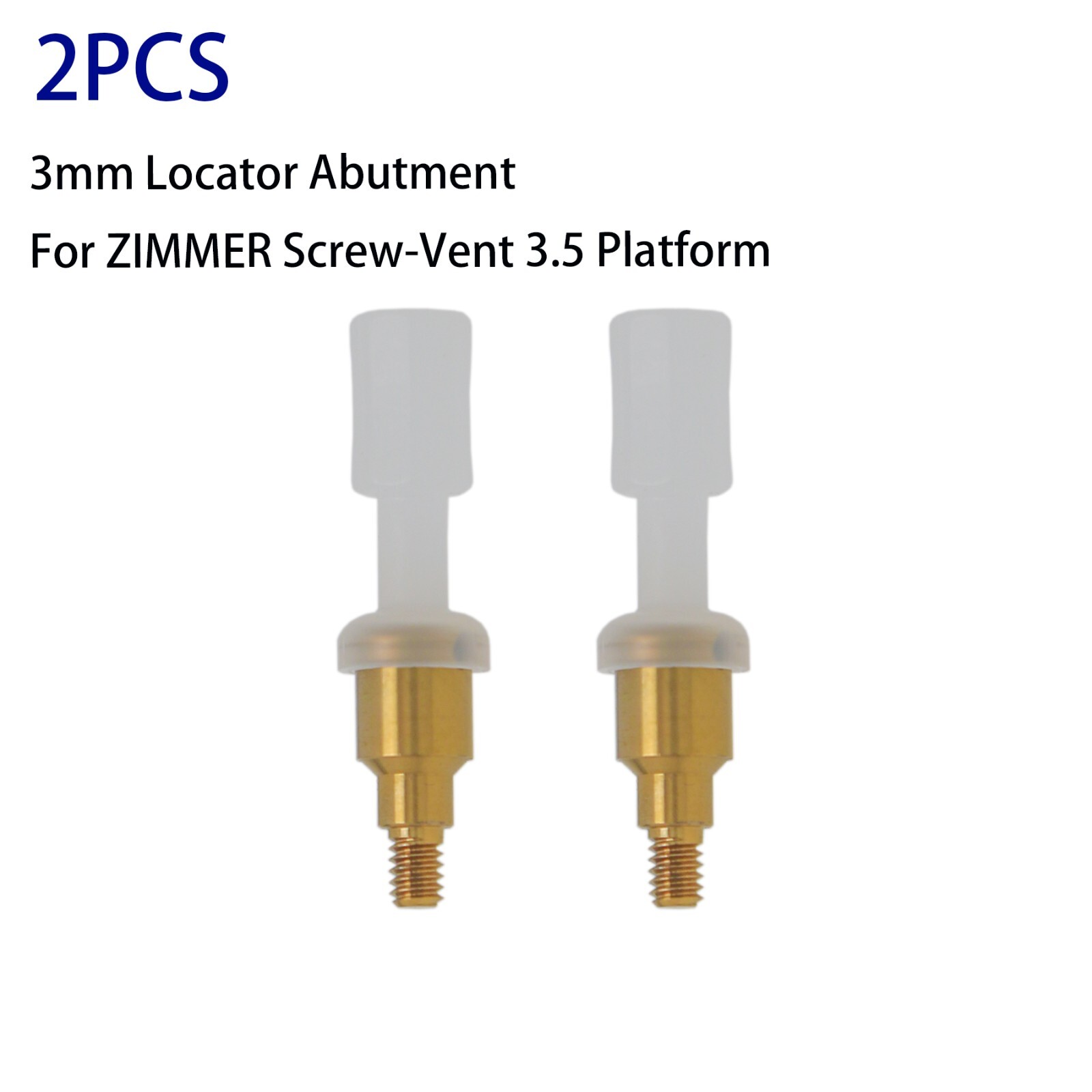 Dental PAØ3.5mm Overdenture Abutment fit Zimmer BEGO 3.75, Zimmer, MIS, Adin