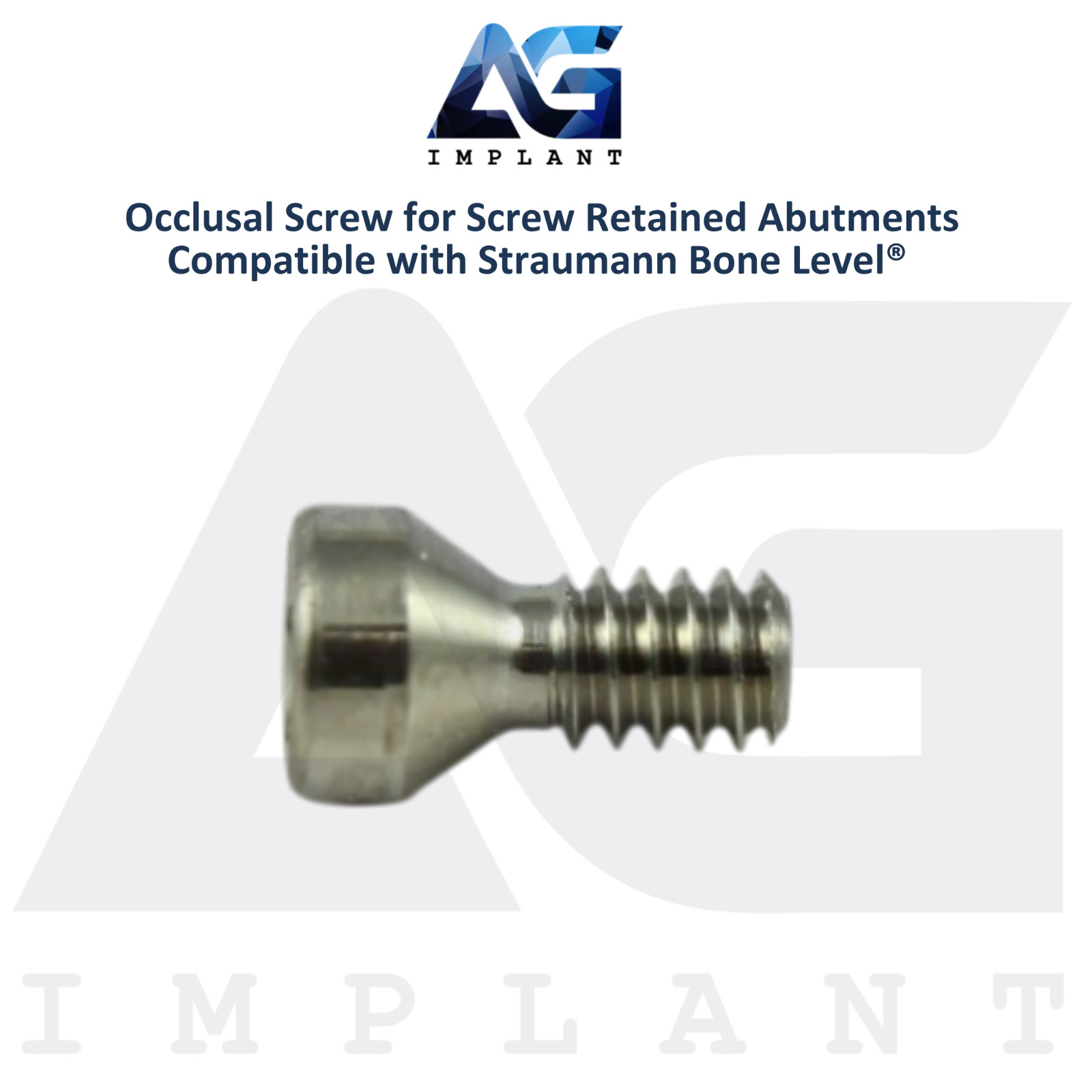 5 Titanium Screw Retained Prosthetics Straumann B0ne Level® Compatible 3.7mm