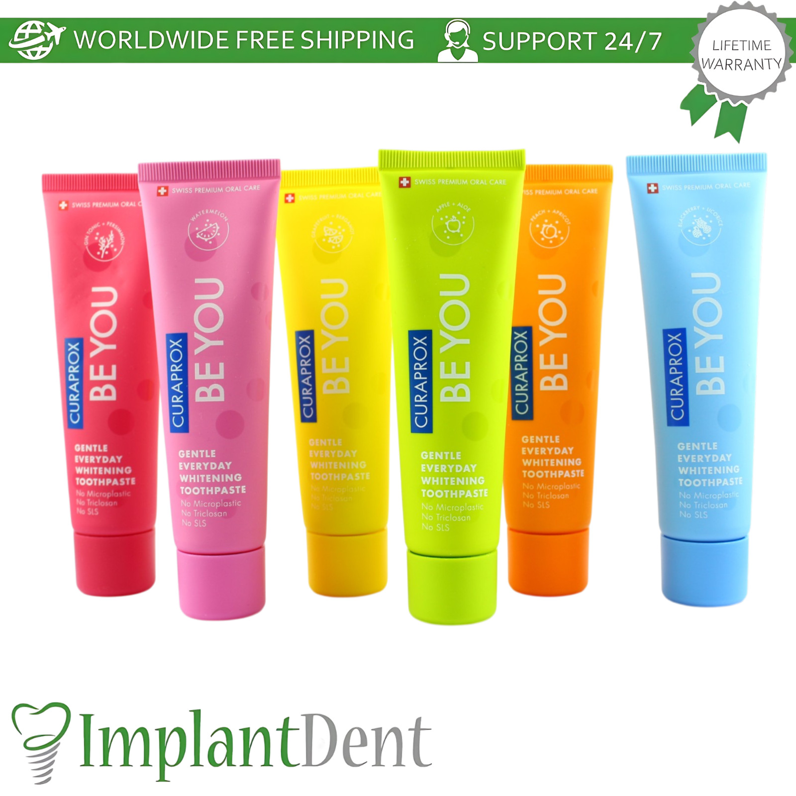 Dental Be You Whitening Toothpaste 60ml Gentle Daily Oral Care Curaprox