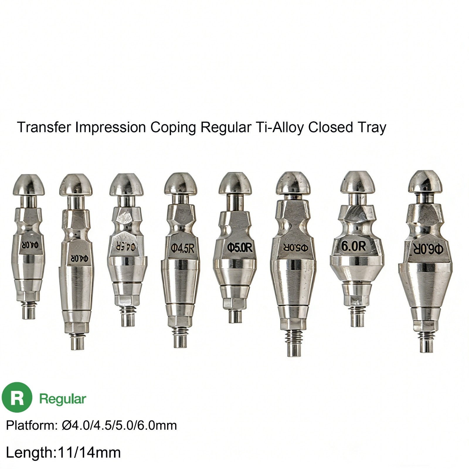 Dental Prosthetic Hiossen ET ScanBody impression coping Lab analog straight part