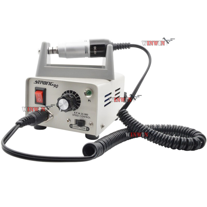 Electric Motor Straight Contra Angle Slow Speed Handpiece+Strong 90 Micromotor