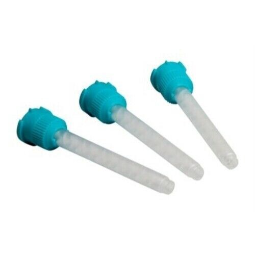 48/PK Dental HP Green/Teal 6.5 mm Impression Heavy Body Mixing Tips