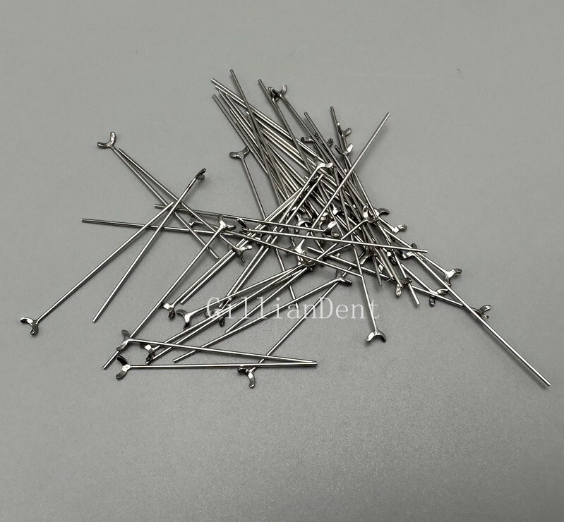 10pcs Dental Ortho Ball Retainer J Clasp Oblique Clasps Bars 0.8/ 0.9mm Y-Type