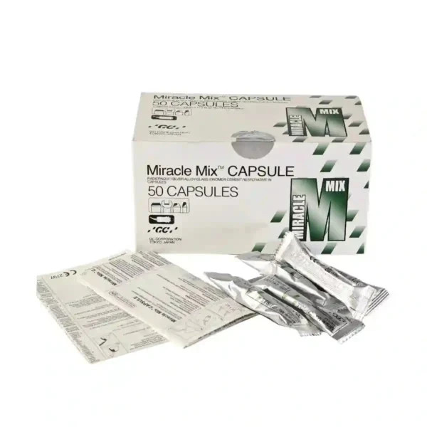 GC JAPAN MIRACLE MIX Radiopaque Silver Alloy Dental GIC Restorative 50 Capsule