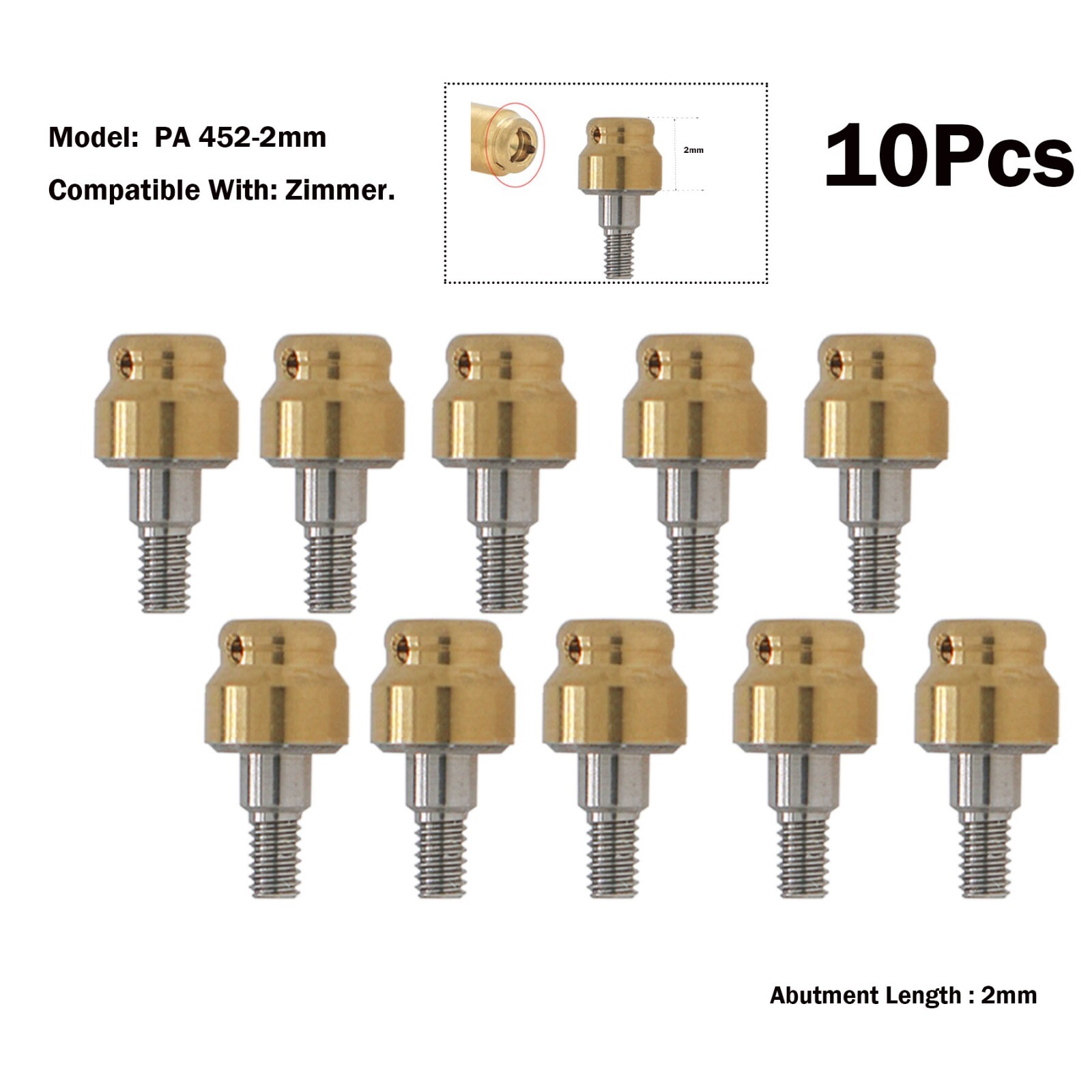 Zimmer Dental Locat0r Implant Abutment Screwdriver,Locat0r Core Tool,Male Cap