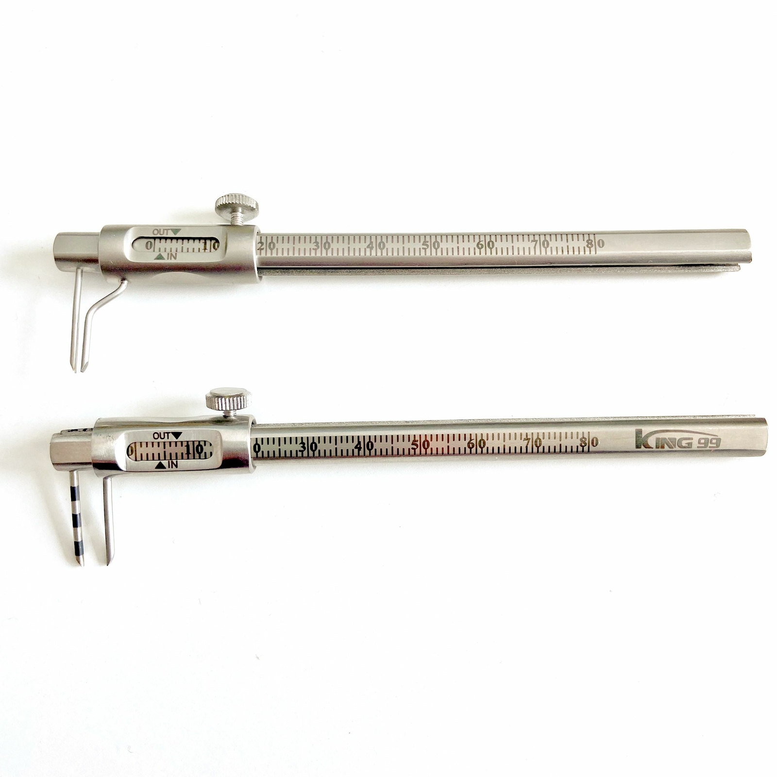 Dental Micro Measuring Edentulous Measuring Caliper Ruler 0-80 Mm Stainles Steel