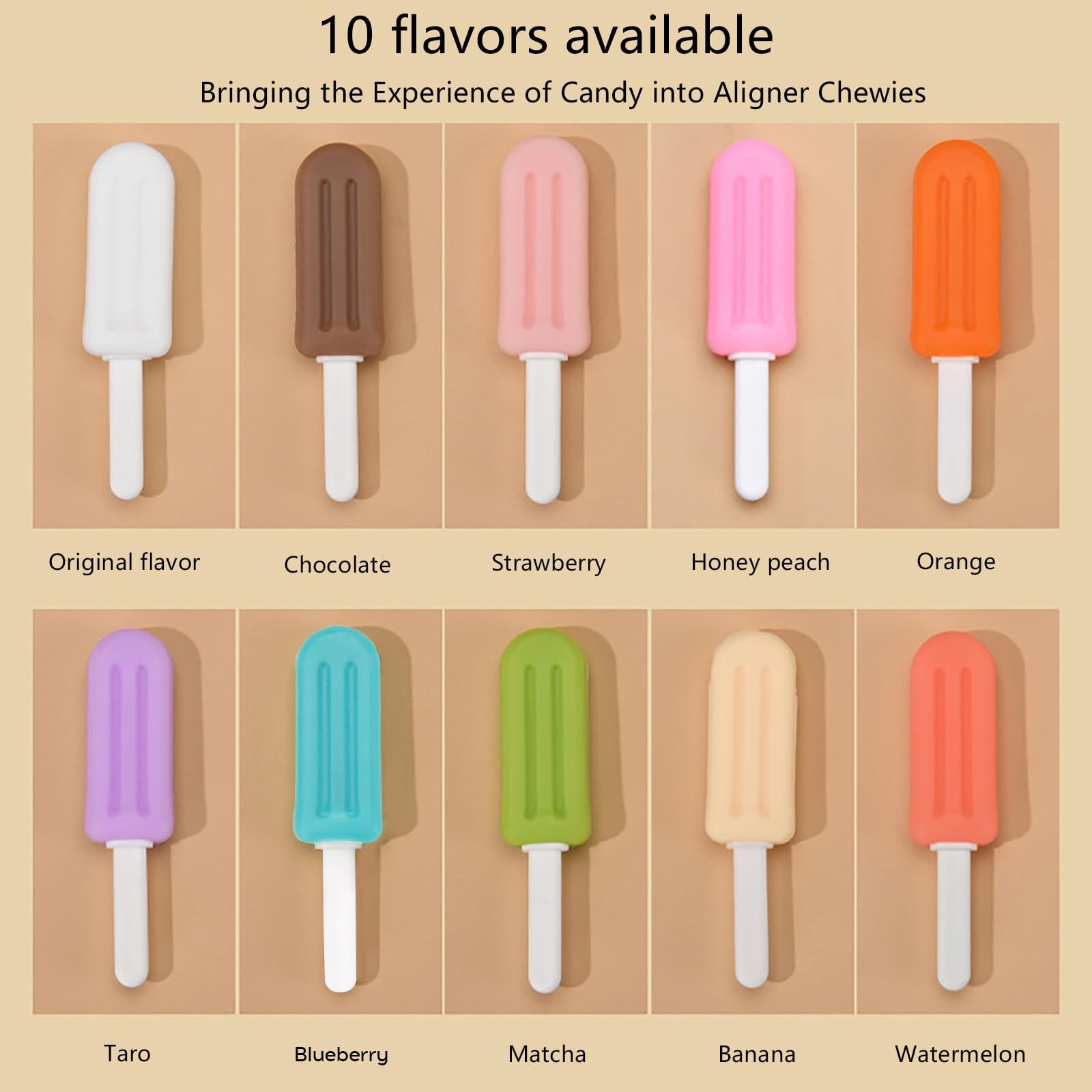 Aligner Chewies for Invisable Aligners, 8pcs Popsicle Chewies-2