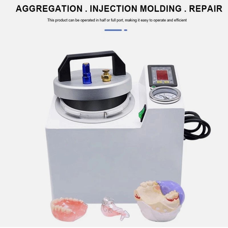 4-In-1 Dental Lab Polymerizer Polymerizing Machine Curing Pressure Pot 110V