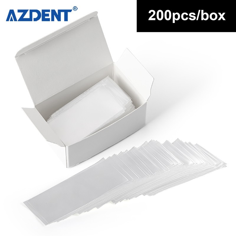 AZDENT 200pcs/box Dental Panorama Bite Block Cover Sleeves/Protective Film/1″x2″
