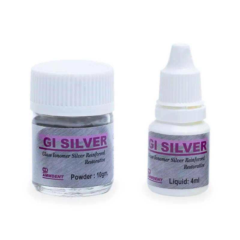 Ammdent GI Silver Reinforced Restorative Cement reinforced with spherical silver