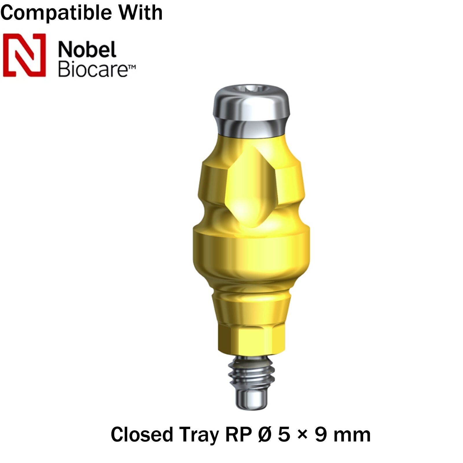 Dental Impression Coping Transfer Close Tray RP/NP Fit Nobel Active Ø3.6/5.0/6.0