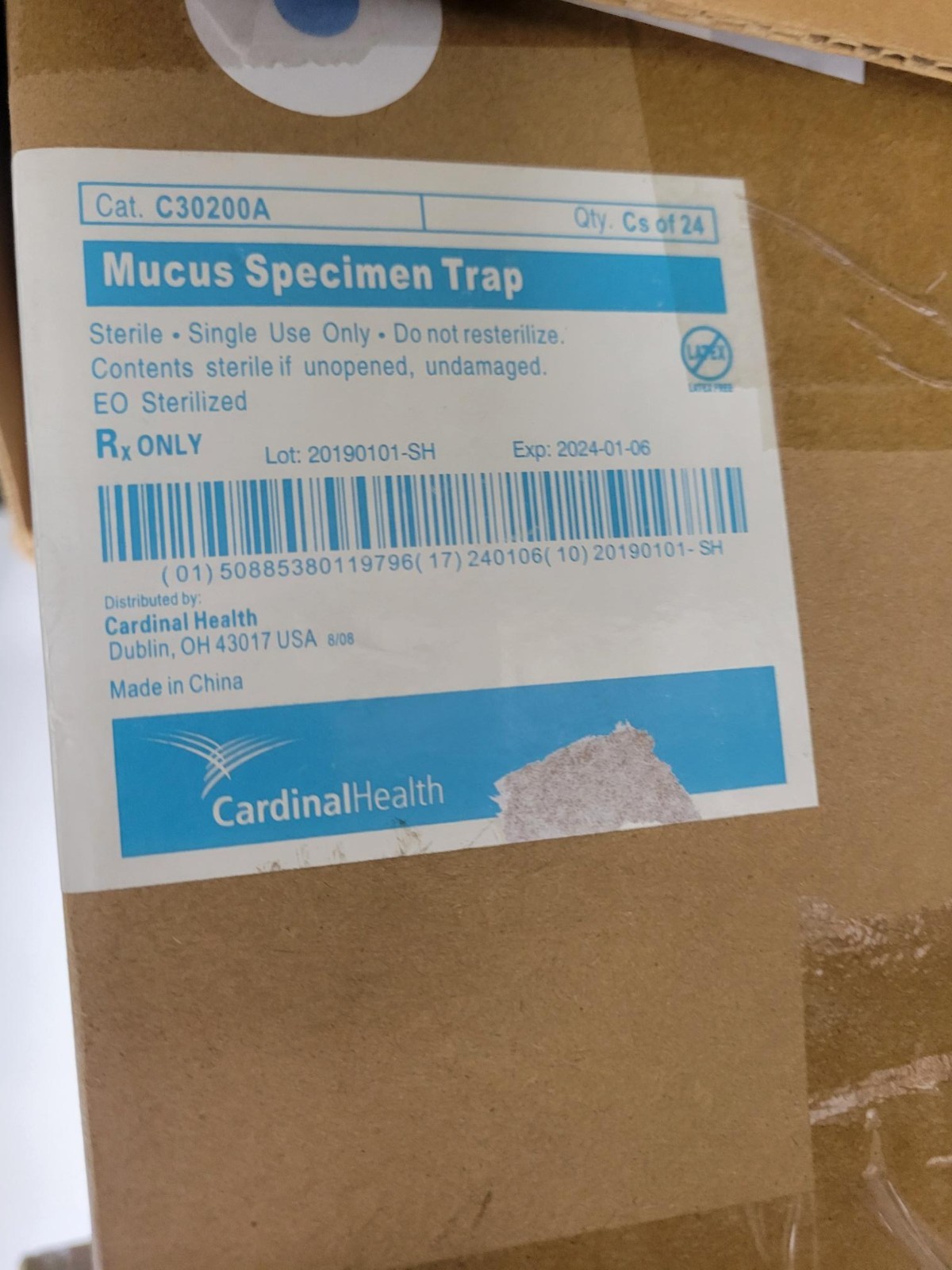 Cardinal Health Mucus Specimen Trap