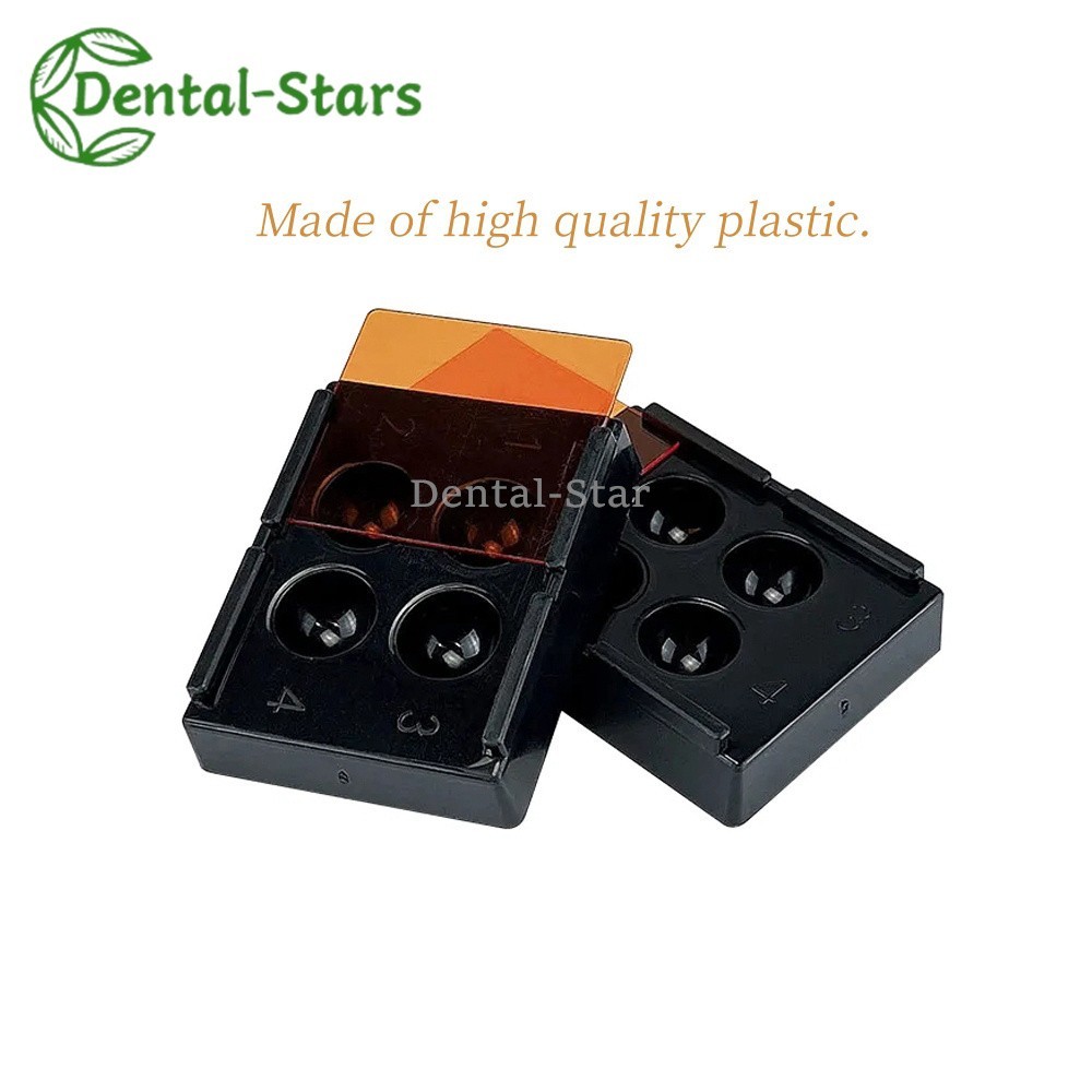 4Hole Dental Resin Shading Veneer Storage Box Adhesive Mixing Wells Palette Tray