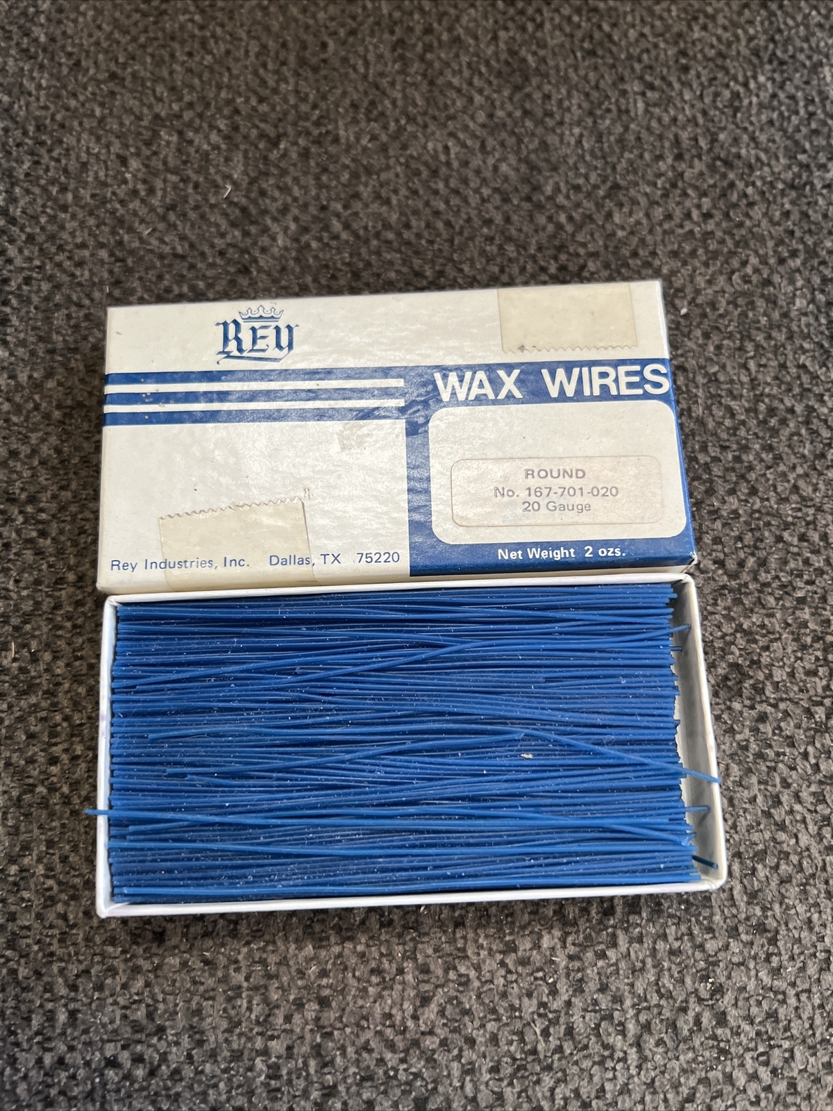 Vintage Rey Wax Wires 20 Gauge Round 167-701-020 1/1 On eBay NEAR FULL/ Full