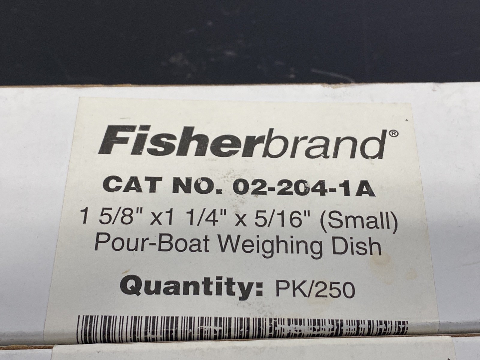 (750) FISHERBRAND PS Pour Boat Weighing Dishes 44mm x 56mm x 8mm 02-204-1A