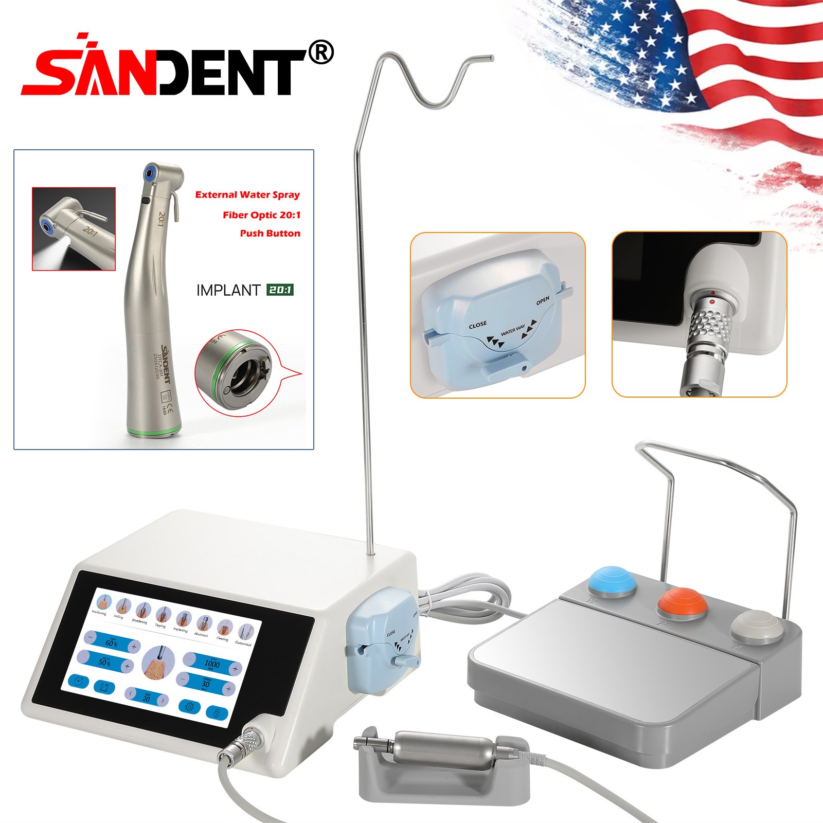 Dental LED Surgical Implant Motor System/Implant Stability Monitor Test
