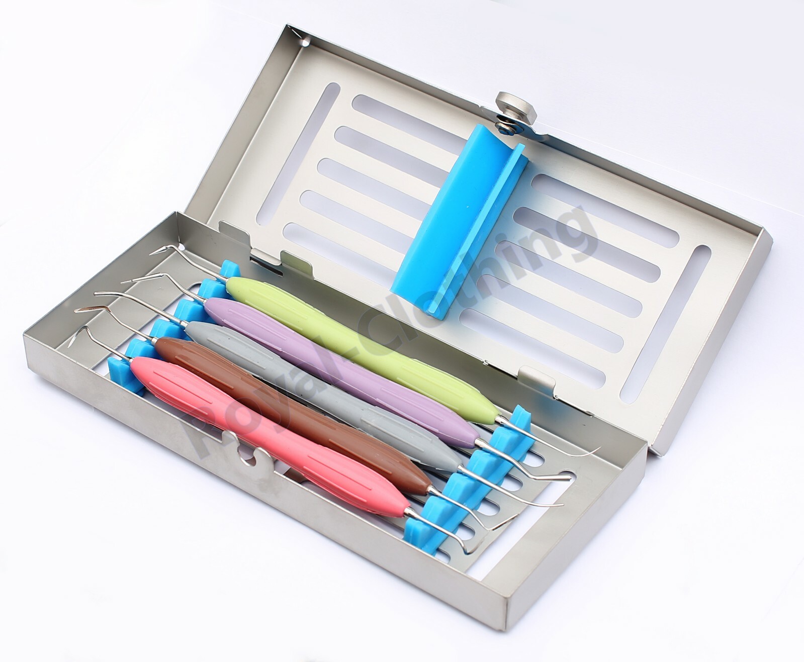 Dental Composite Instruments Tooth Filling SILICONE HANDLE 5 Pcs Set