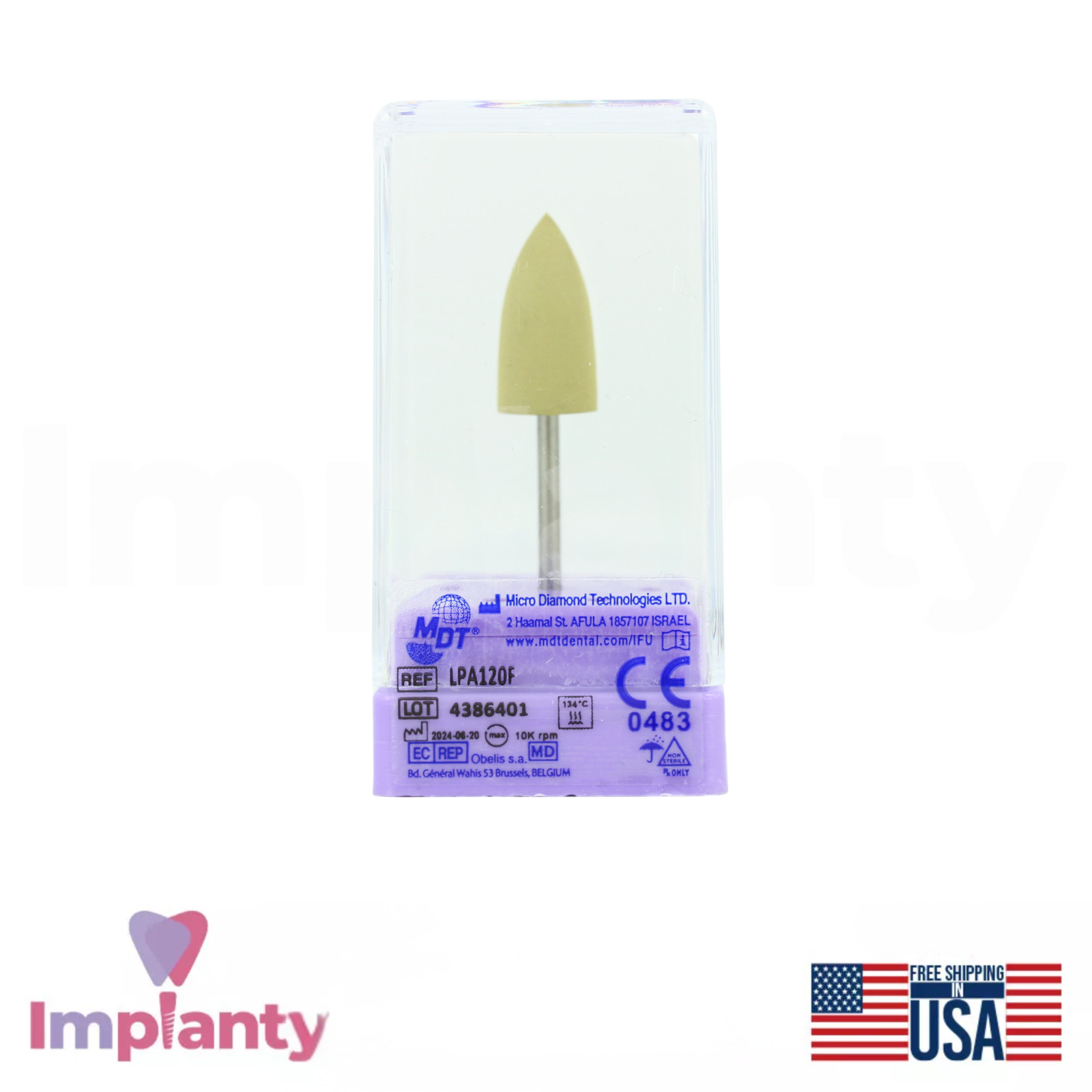 MDT Cone Acrylics Polisher Bur Ø10x20mm Multiple Grit Options Pre-Polishing Tool