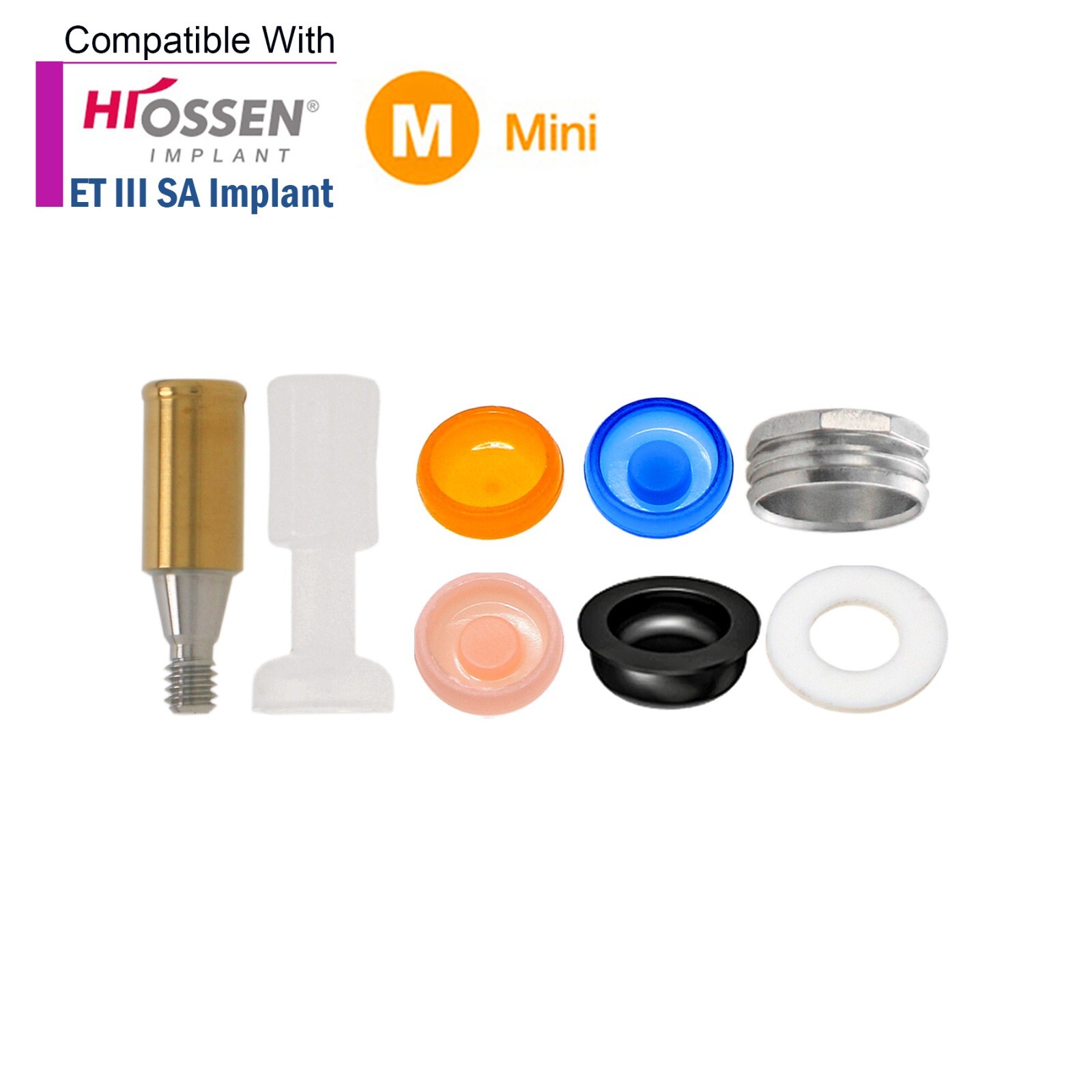US OSS Overdenture Locator Abutment Male Cap fit HIOSSEN ET Mini/Regular