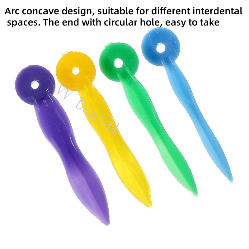 Dental Wedges Tooth Gap Wedge Plastic Concave Design Diastema Fits Palodent