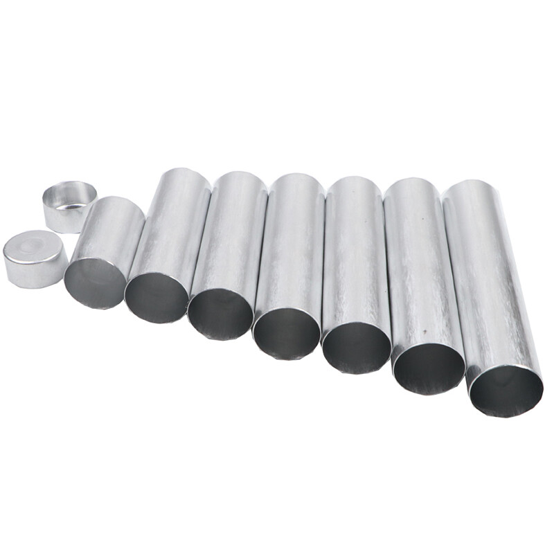 100Pcs Empty Dental Aluminium Cartridge Tubes for Load Resin Particles – 25.5mm