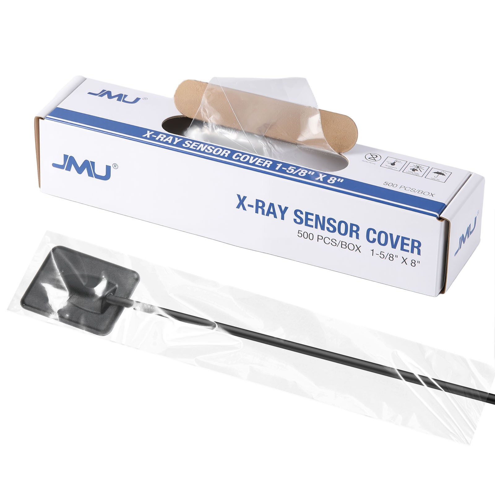 5000pcs JMU Dental Digital X-Ray Sensor Cover Sleeves 1-5/8″x8″ 1-3/8″x8″