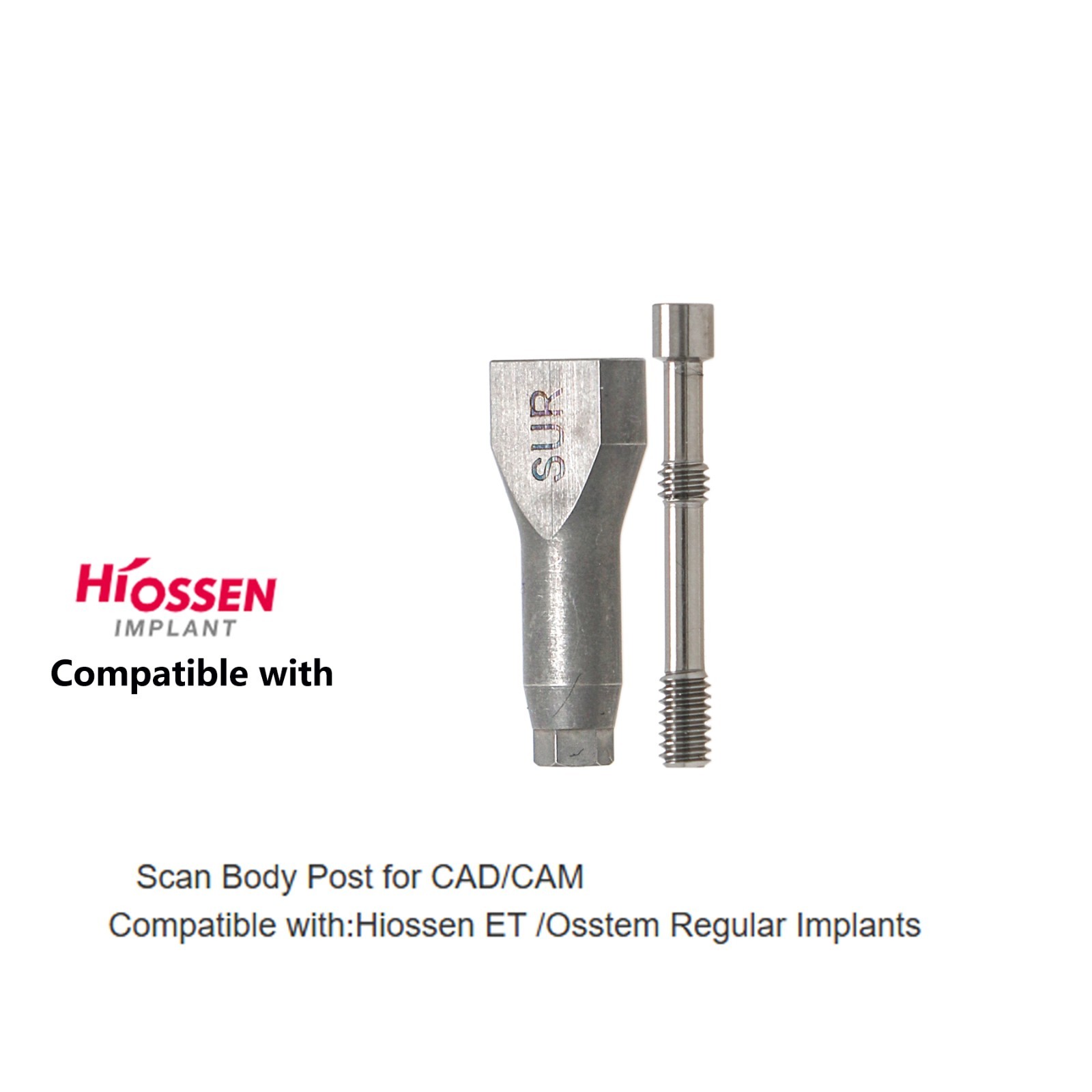 US Internal Hex Implant Scan Body CAD/CAM Abutment Compatible Hiossen Oss ET/TS