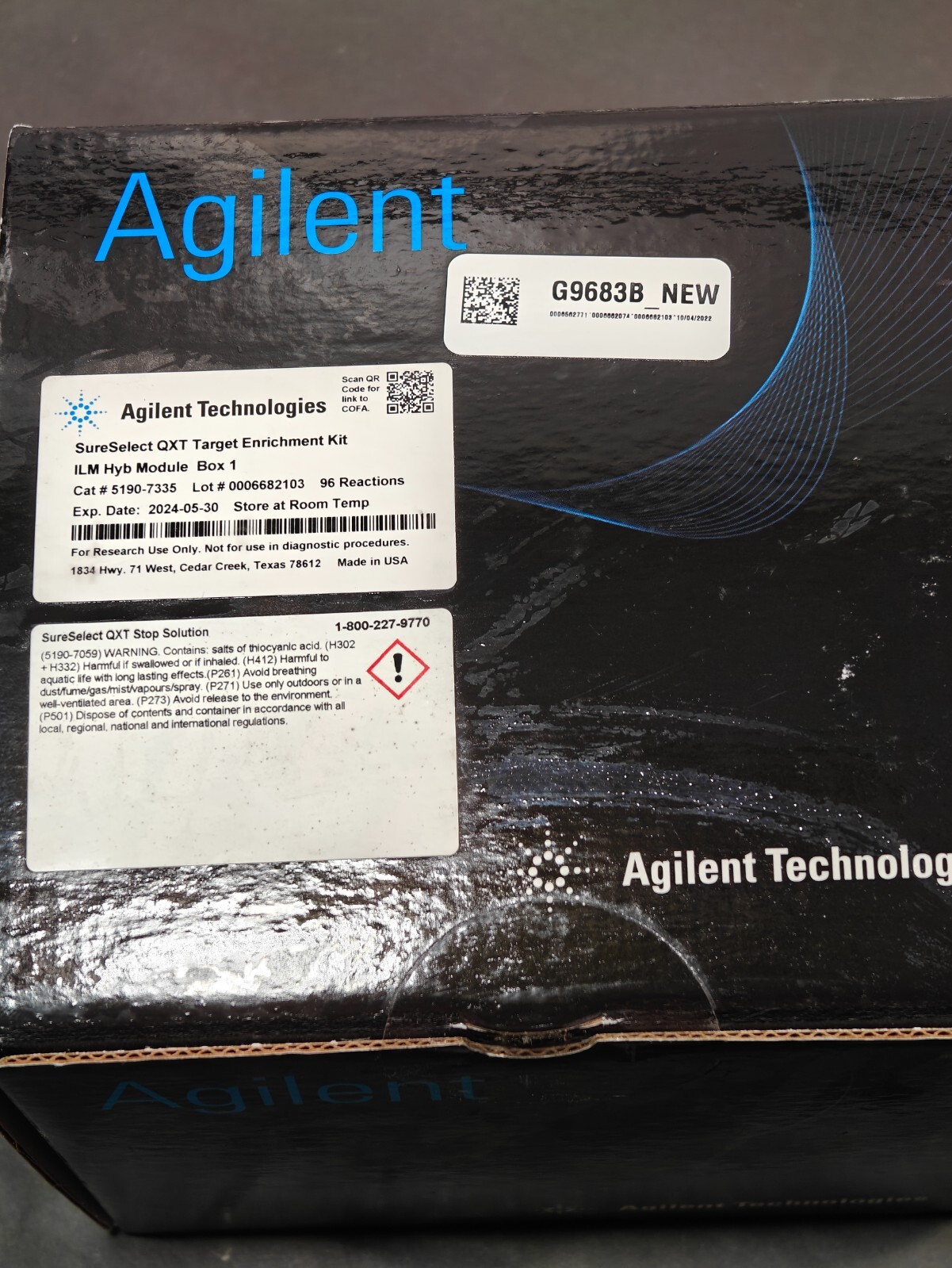 SureSelect QXT Target Enrichment Kit – ILM Hyb Module – G9683B | CAT# 5190-7335