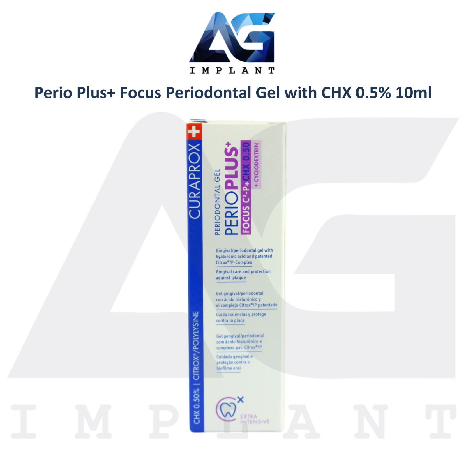 Perio Plus Focus CHX 0.5% Periodontal Gel 10ml Plaque Control Oral Care Hygiene