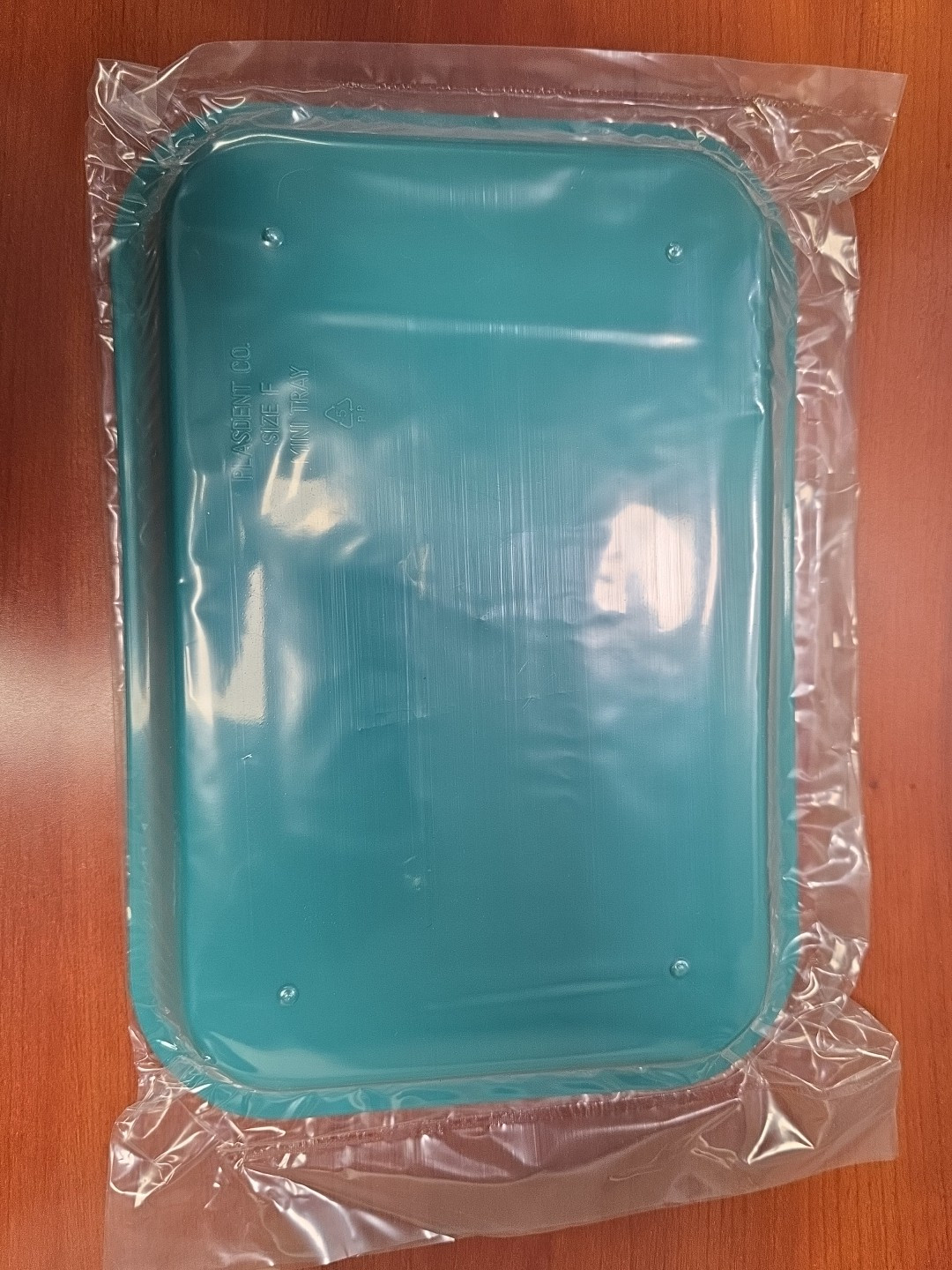 Plasdent Flat Mini Set-Up Tray 9-5/8″ X 6-5/8 X 7/8 Teal