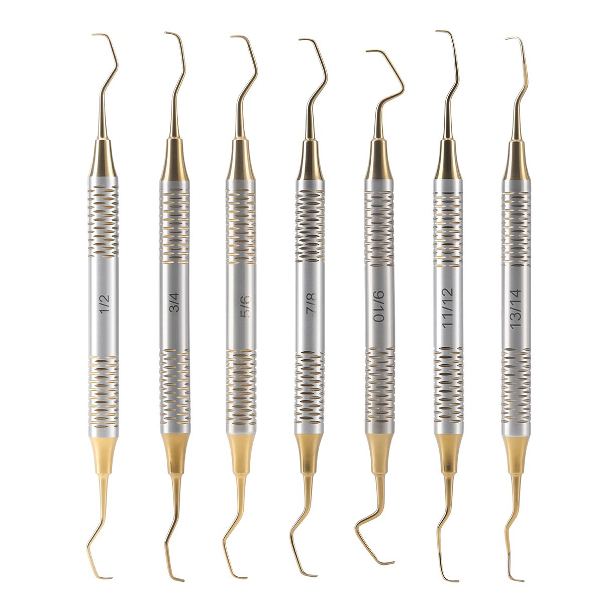 7Pcs Dental Periodontal Scaler Periodontal Hygiene Pick Tool Hand Instrument