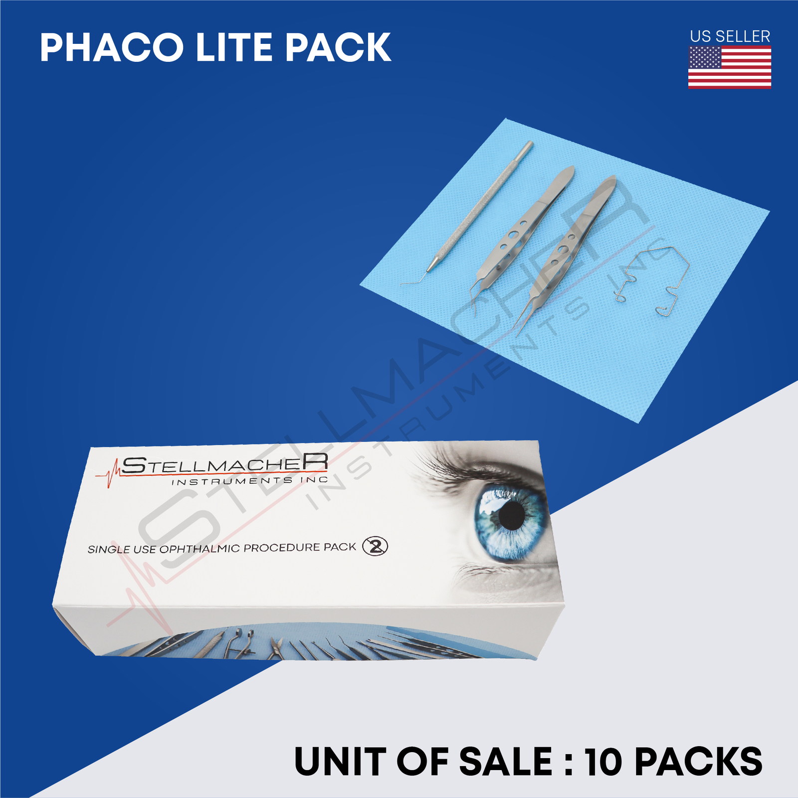 Single Use Phaco Lite Procedure Pack – 10 Packs Box