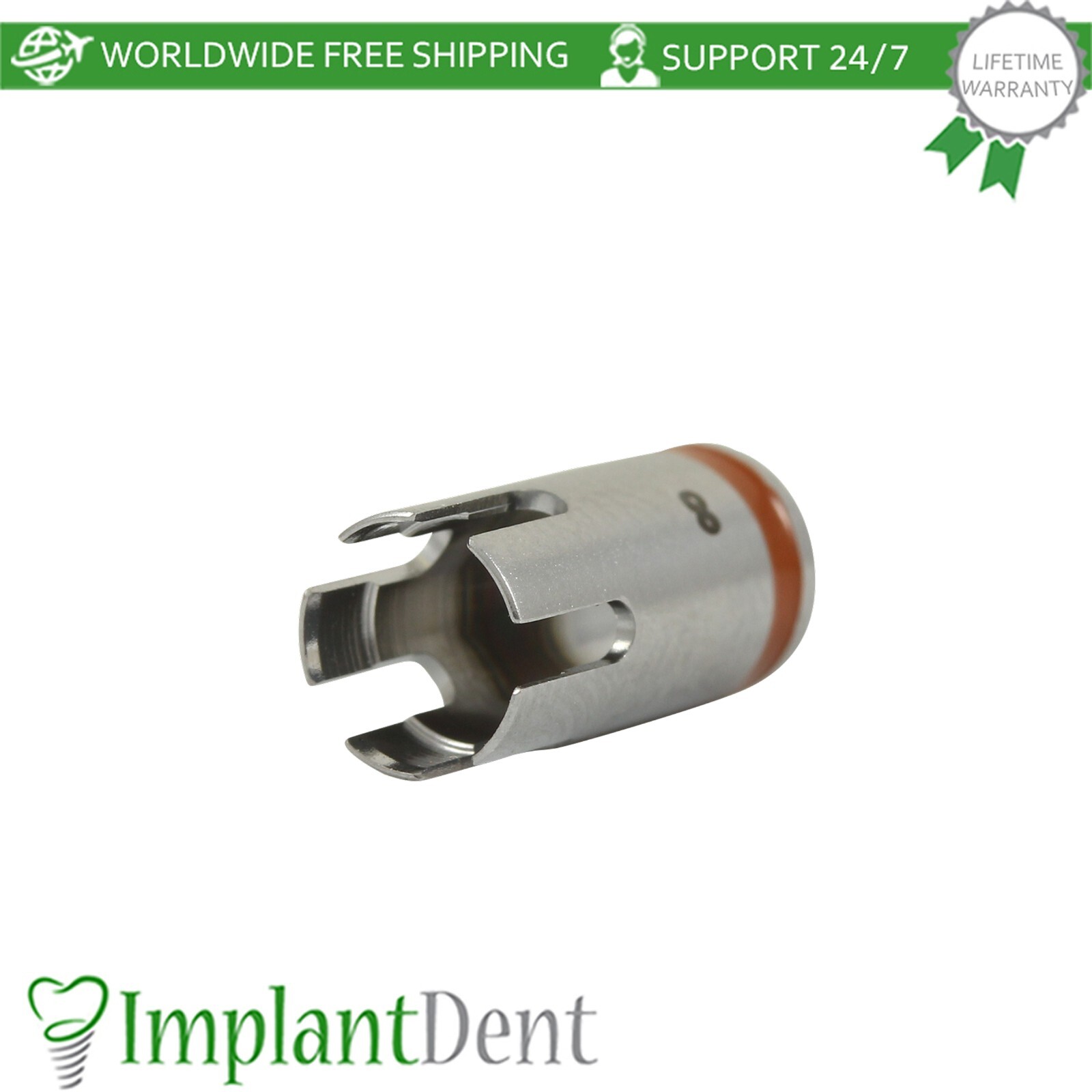 Dental Drill Stopper 5.2mm – Black Stainless Steel Dentistry Tool