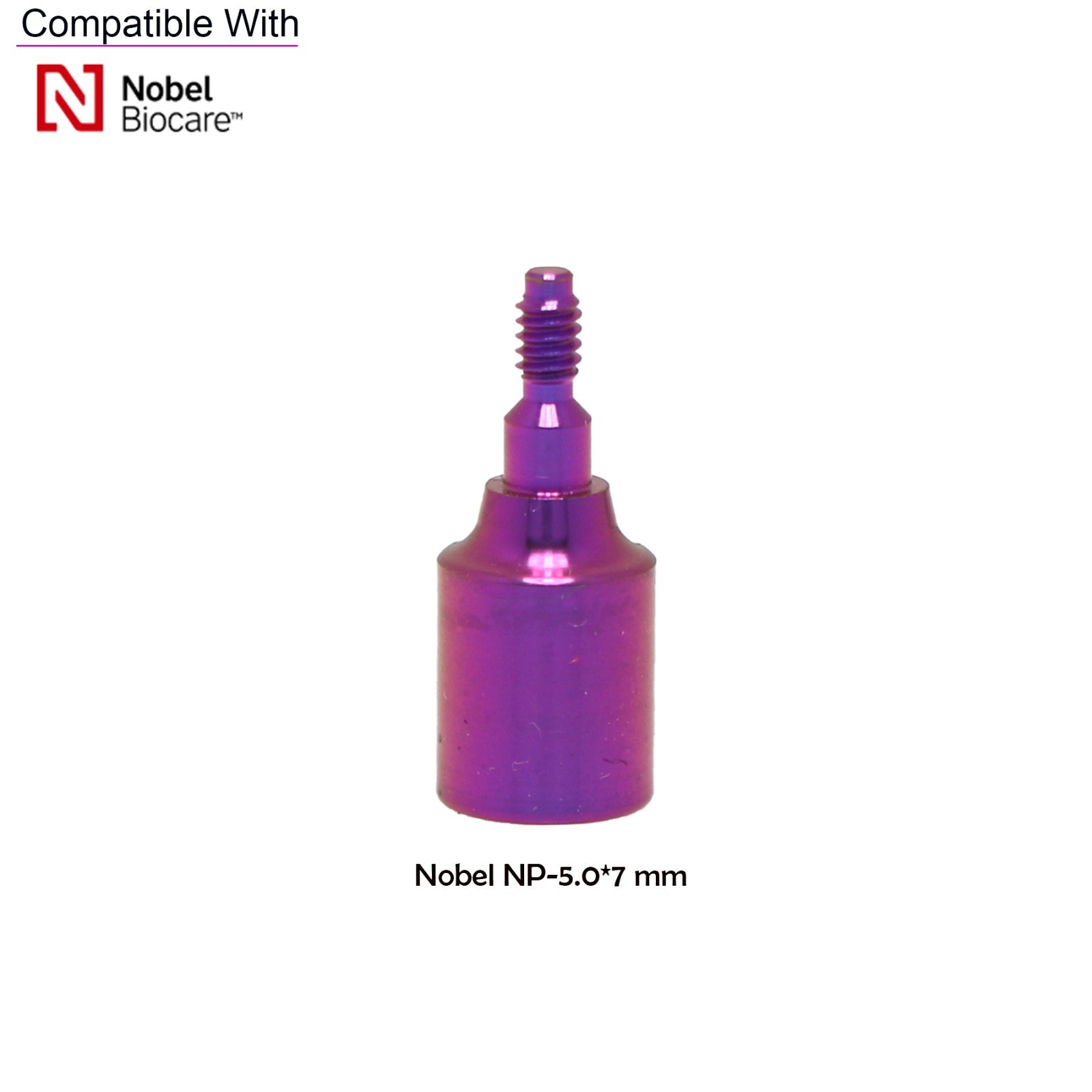 US NOB Dental Healing Cap Abutment NP ∅3.6 ∅5.0 3/5/7mm Fit Nobel Biocare Active