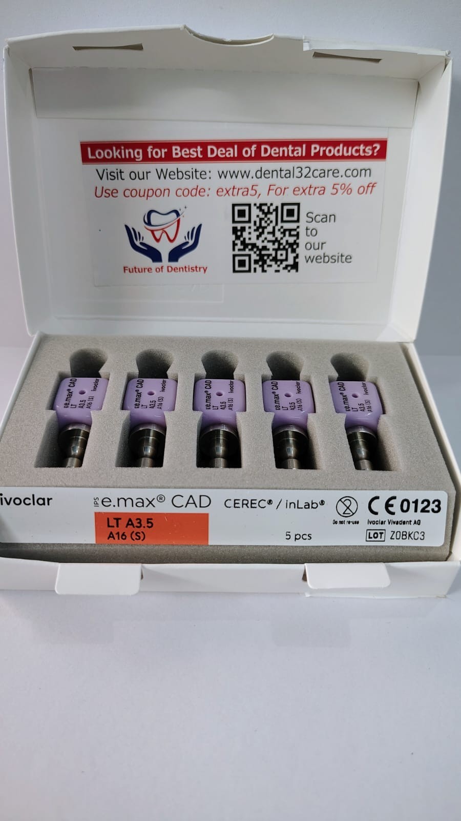 Ivoclar IPS E.Max CAD CEREC/InLab LT A3.5/A16 (S)