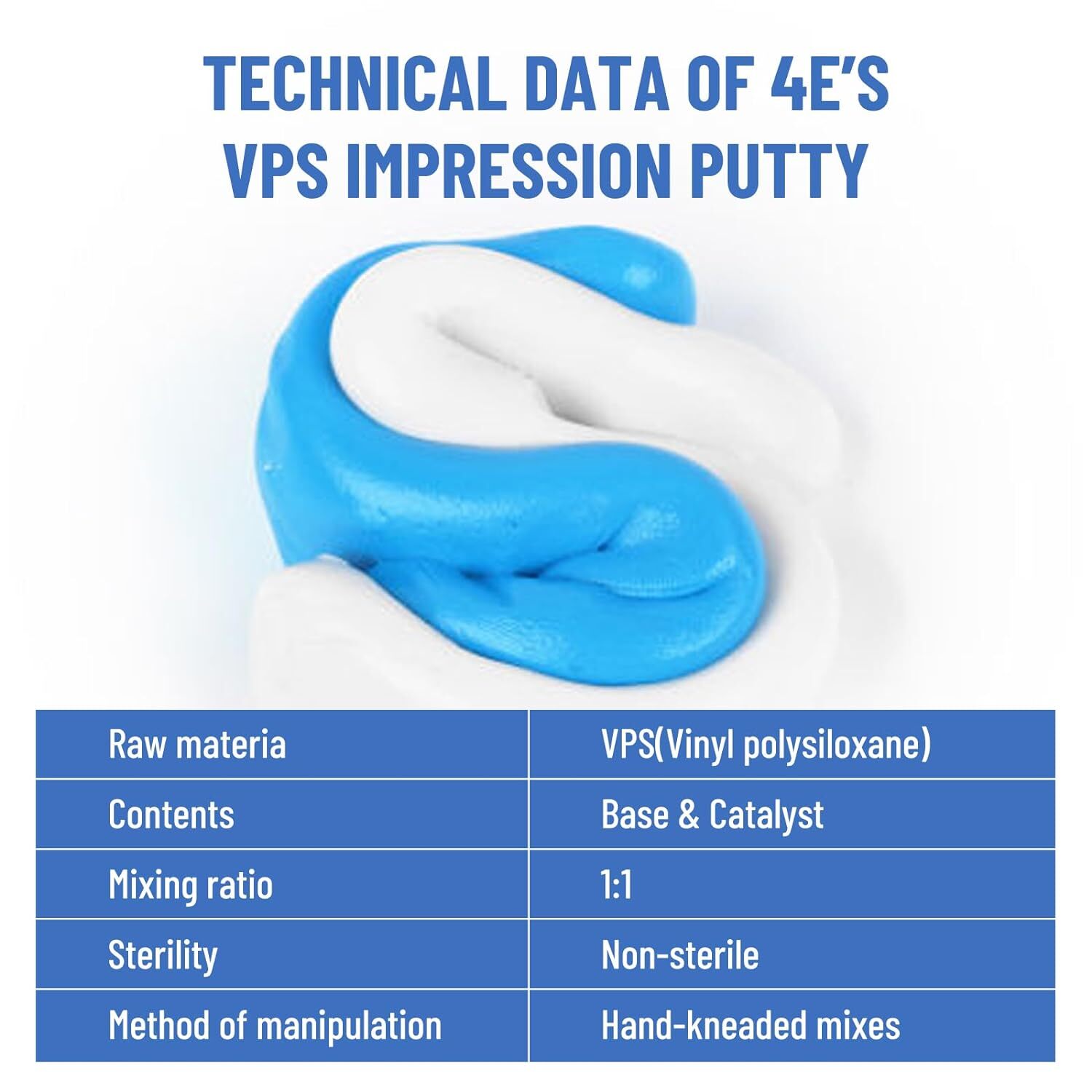 12x 25g New Dental Putty Fast Set PVS VPS Impression Silicon Material Mint Base