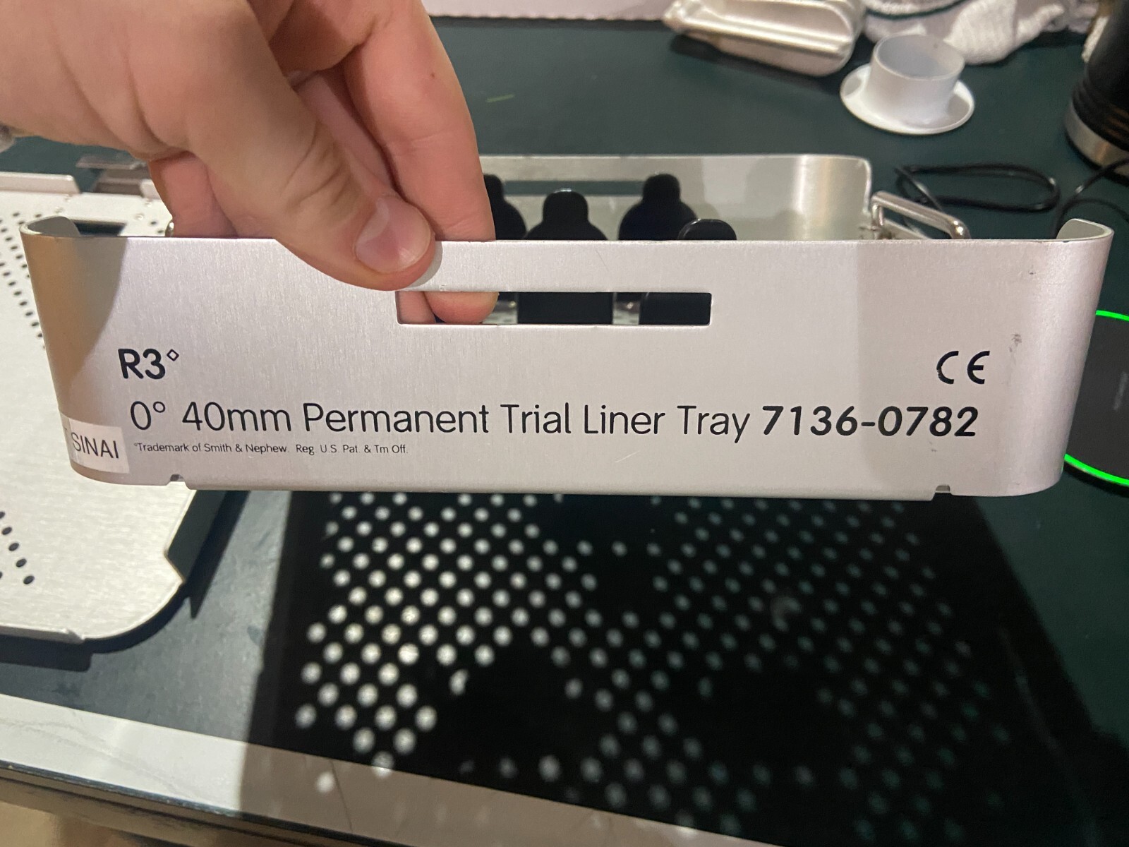 smith&nephew 40mm permanent trial liner tray 7136-0782 – TRAY ONLY