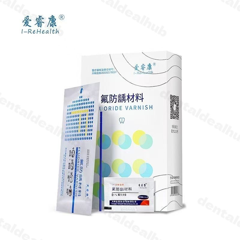 I-ReHealth Fluoride Varnish 10g 5% Sodium Fluoride Anti-Caries Single