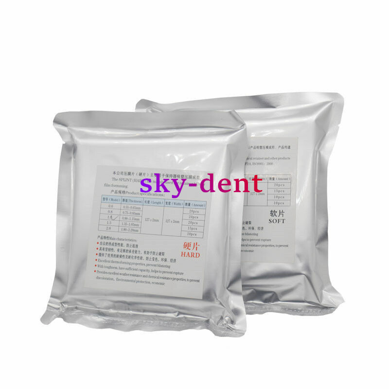 Dental Splint Thermoforming Plastic Material Vacuum Forming Soft/Hard 0.8mm-3 mm