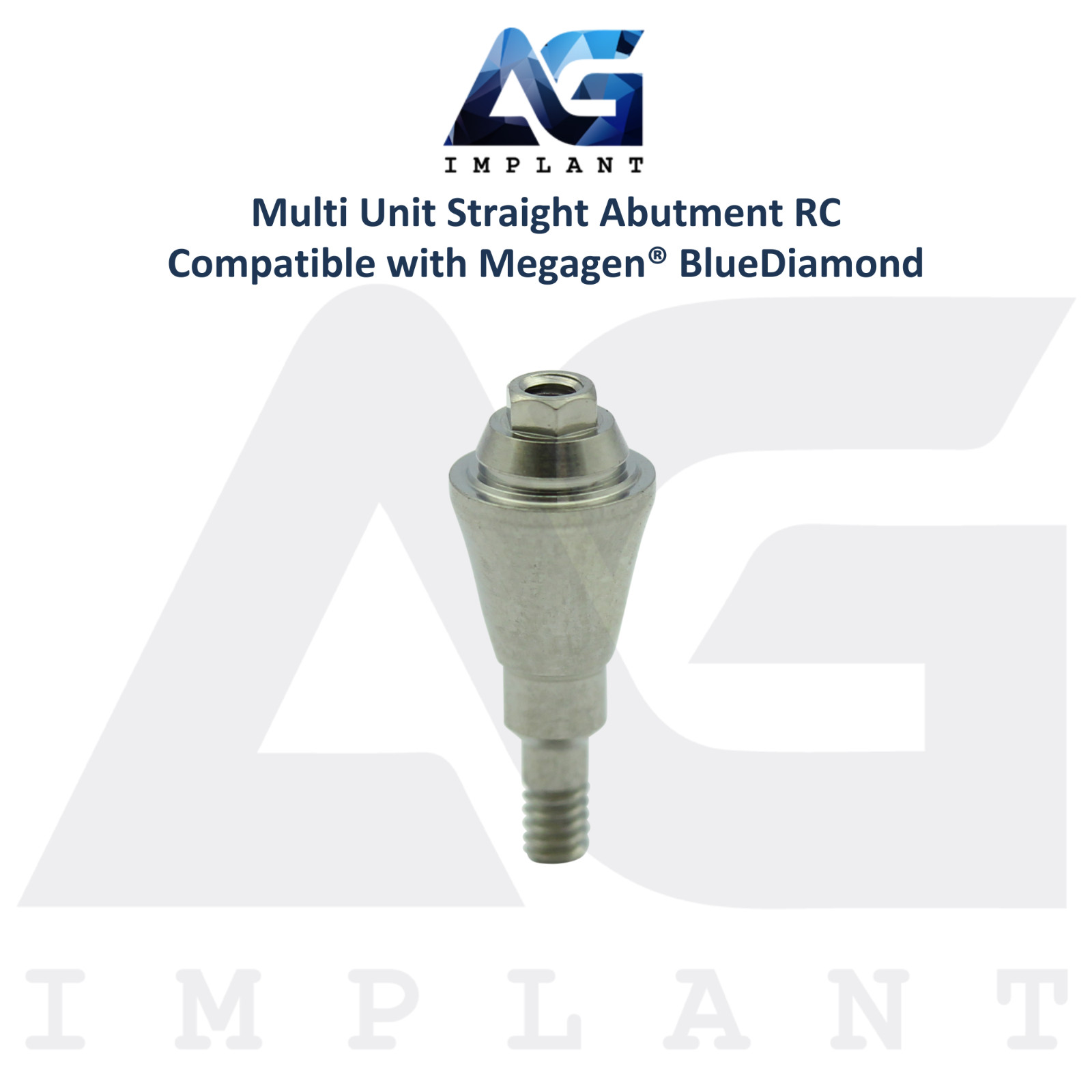5 Straight Multi Unit Prosthetic RC Compatible with Megagen® BlueDiamond